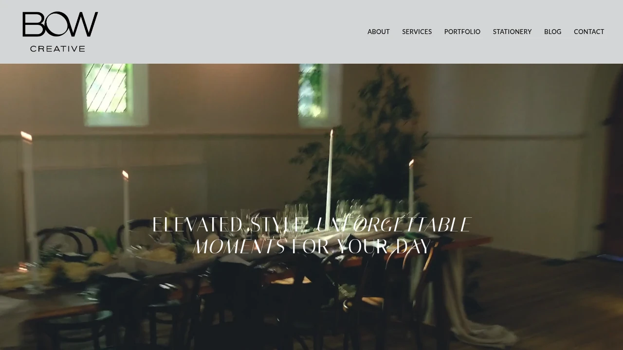 Screenshot of Bow Creative