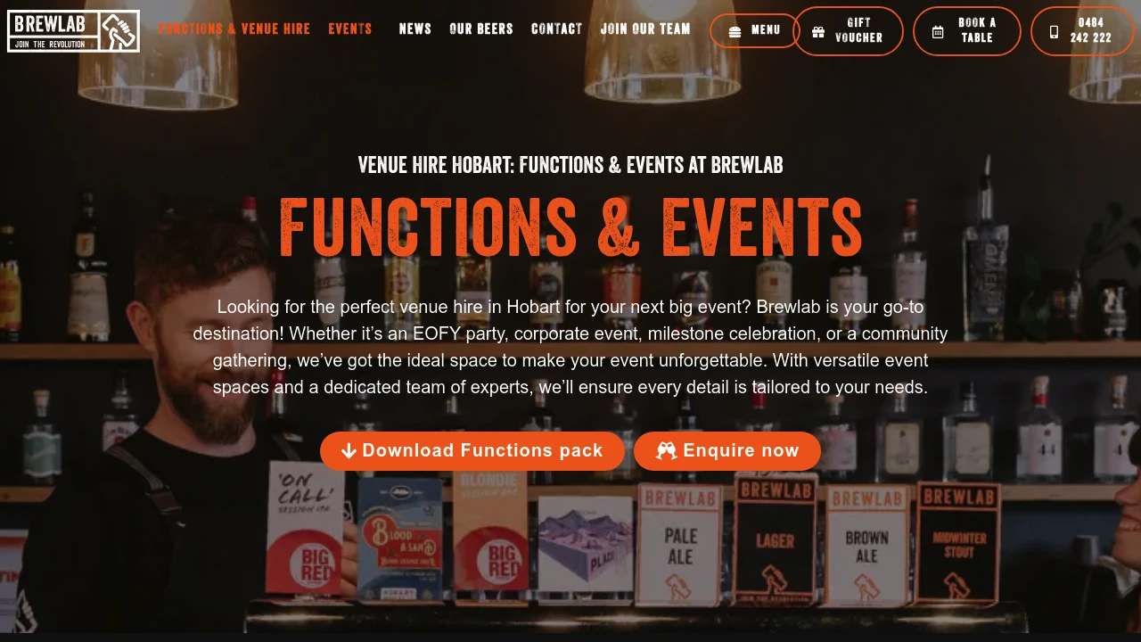 Screenshot of Brewlab
