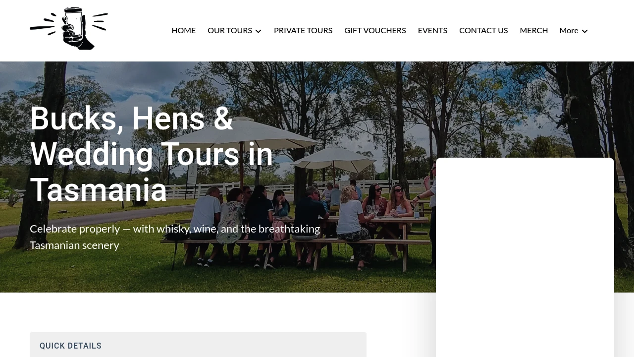 Screenshot of Dave's Tours Bucks, Hens & Wedding Tours in Tasmania