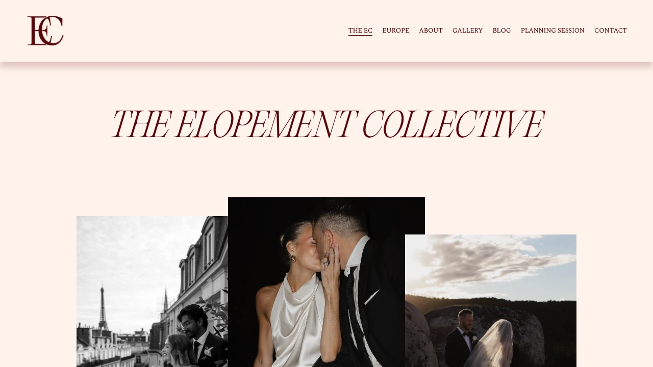 Screenshot of Elopement Collective