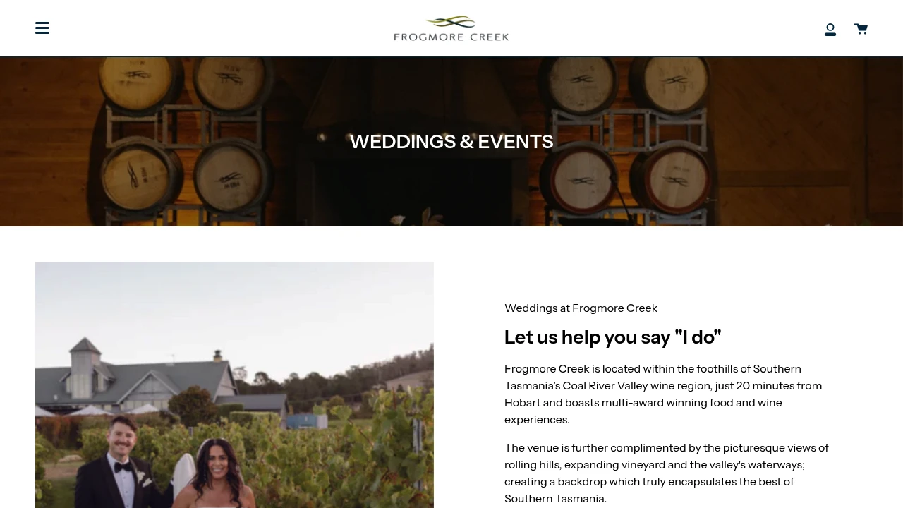 Screenshot of Frogmore Creek