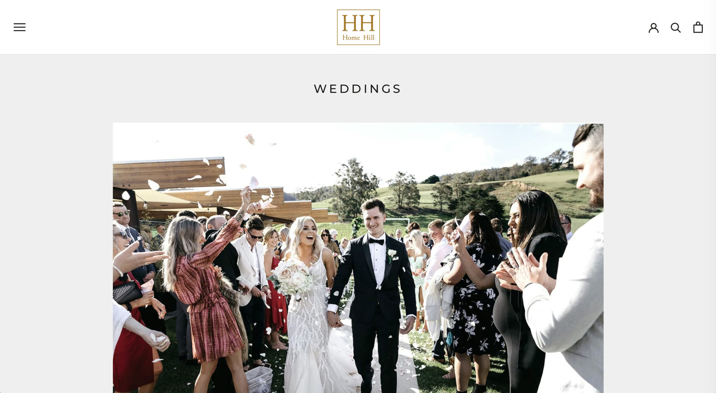 Screenshot of Home Hill Wines