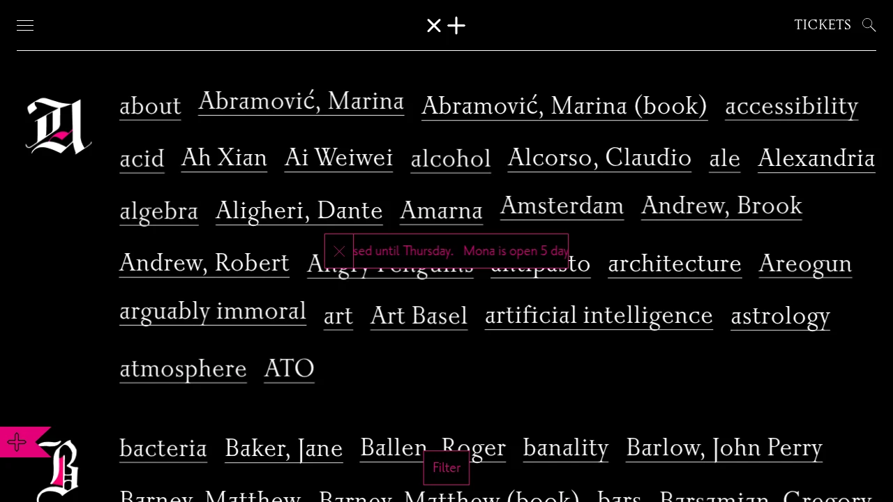Screenshot of MONA