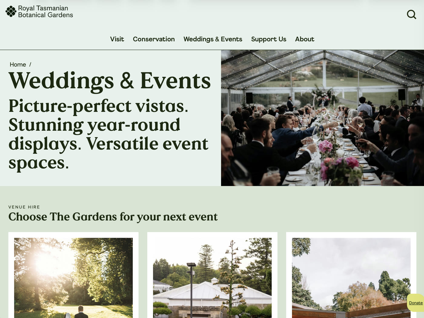 Screenshot of Royal Tasmanian Botanical Gardens