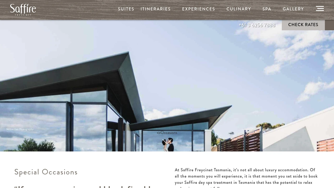 Screenshot of Saffire Freycinet