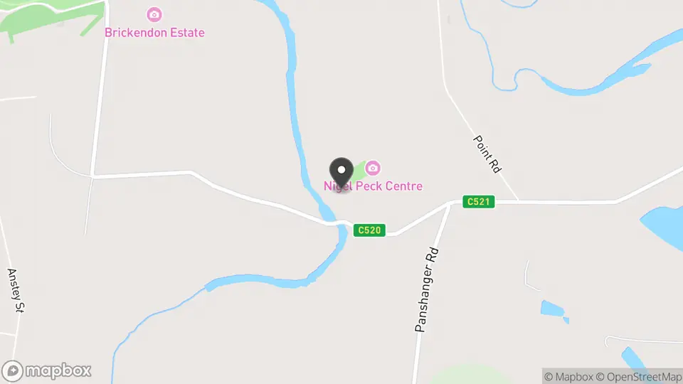 Map showing the location of Woolmers Estate in Longford