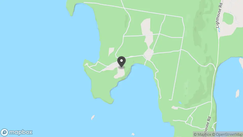 Map showing the location of Bruny Island Lodge in South Bruny
