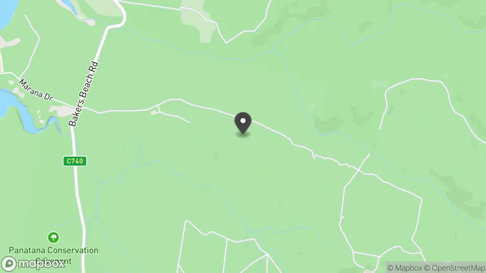 Map showing the location of Narawntapu National Park in Bakers Beach