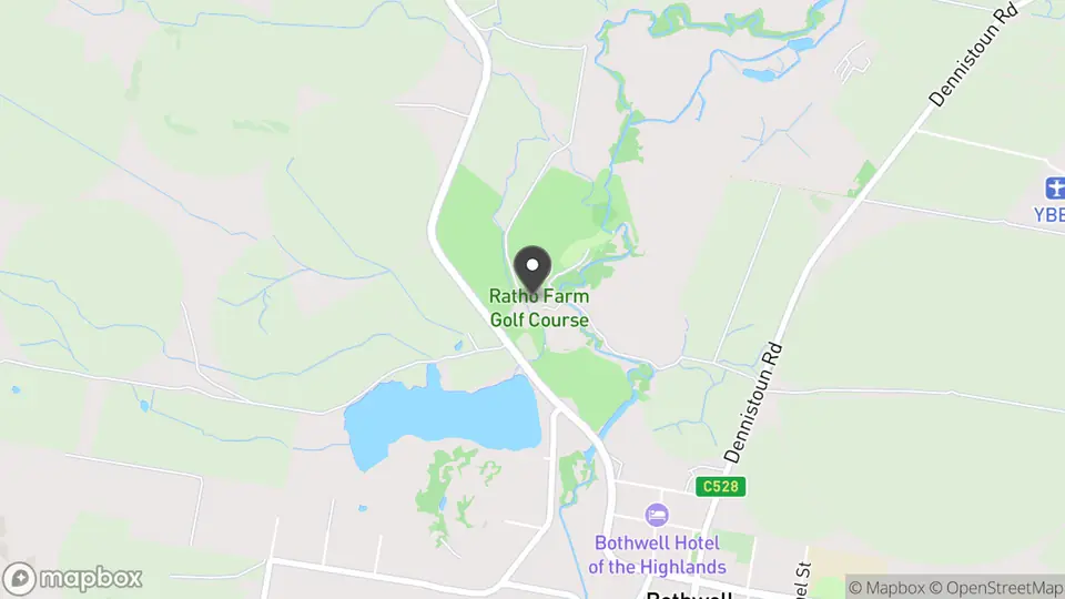 Map showing the location of Ratho Farm in Bothwell