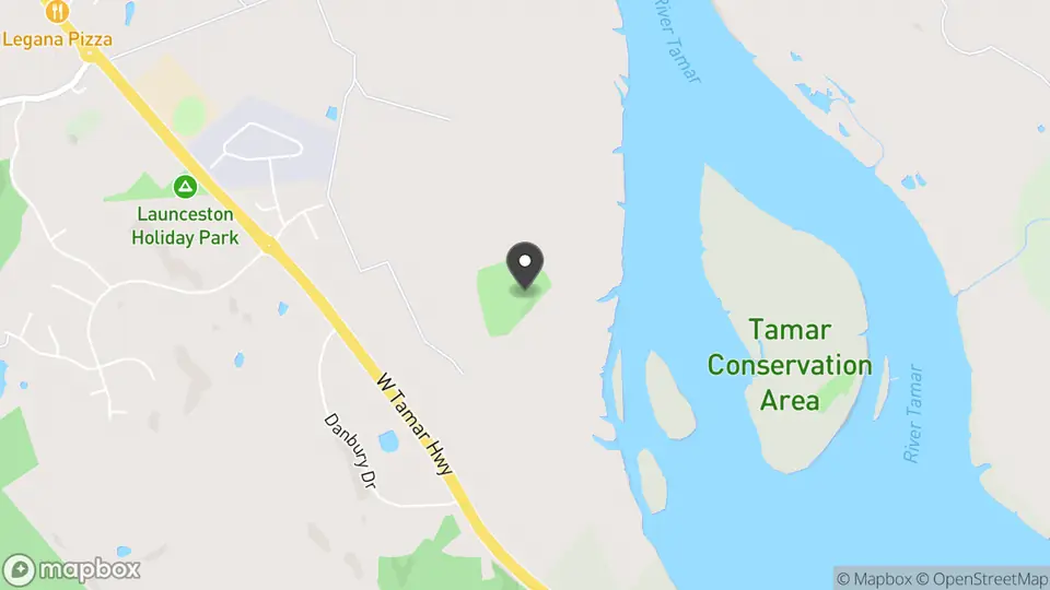 Map showing the location of Tranquility Estate in Launceston