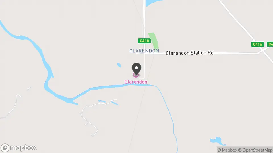 Map showing the location of Clarendon Estate in Nile