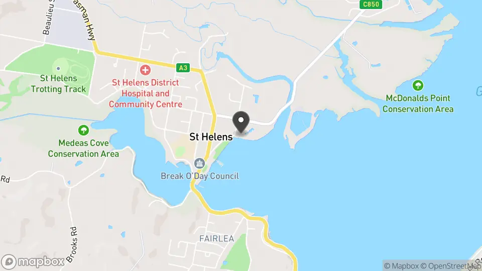 Map showing the location of Panorama Hotel St Helens in St Helens