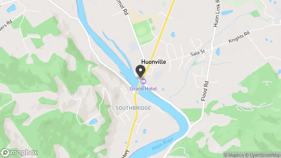 Map showing the location of Lost Captain in Huonville