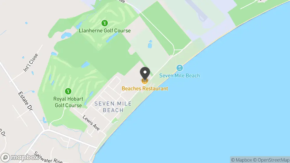 Map showing the location of Club Wyndham Seven Mile Beach in Seven Mile Beach