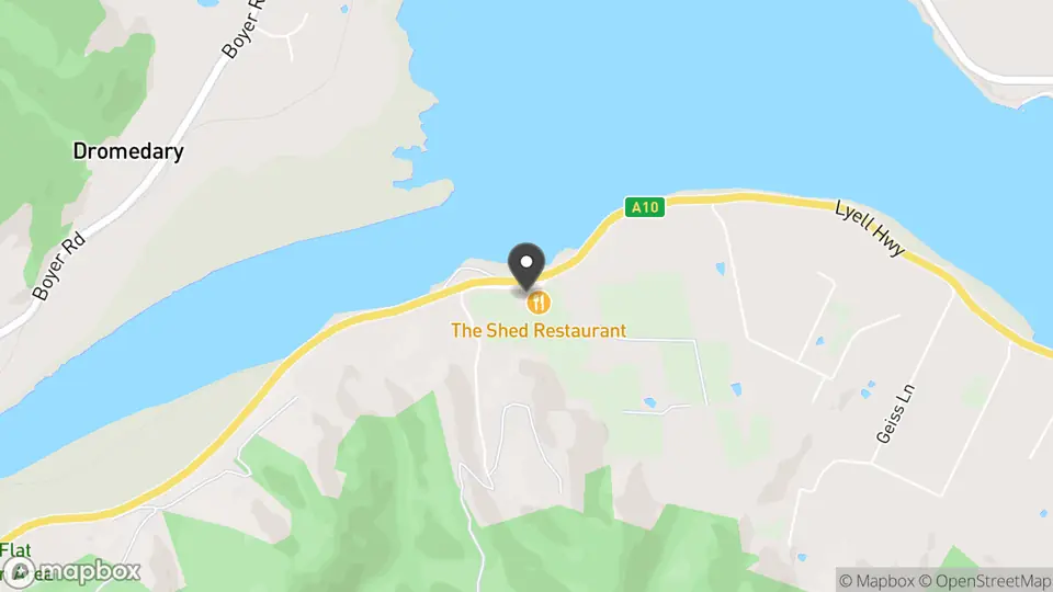 Map showing the location of Derwent Estate Wines in Granton