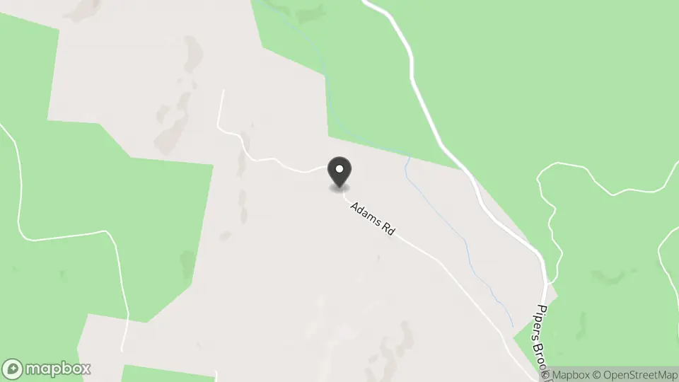 Map showing the location of Pipers Brook Vineyard in Pipers Brook