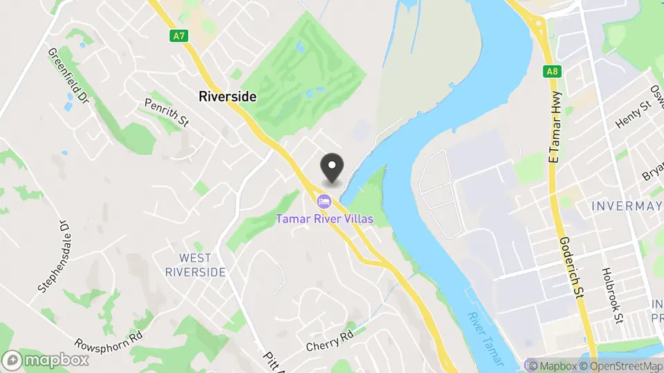 Map showing the location of Tailrace Centre in Riverside