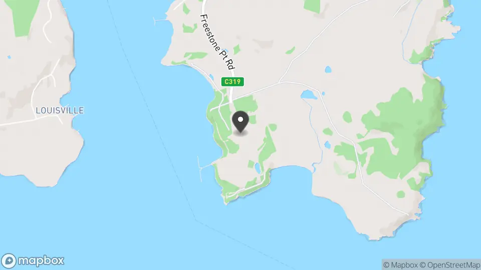 Map showing the location of Spring Bay Mill in Triabunna
