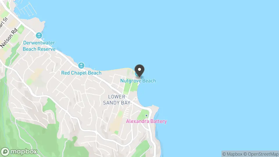 Map showing the location of Seagrass Long Point in Sandy Bay